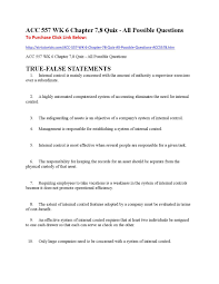 Acc 557 Wk 6 Chapter 7 8 Quiz All Possible Questions This Or That Questions Chapter Quiz