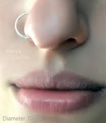 No Piercing 10mm 18g Nose Ring Snake Pattern 925 Silver Big Nostril Hoop Piercing Imitation Fake Nose Ring Faux Anneau Nez Fake Nasenring In 2021 Nose Ring 18g Nose Ring Fake Nose