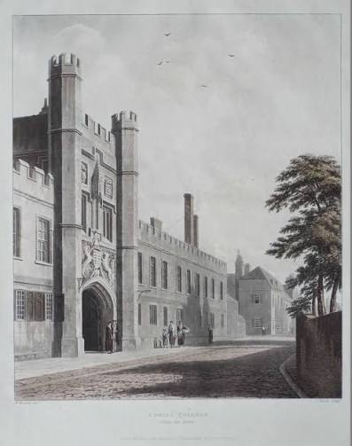 Antique Prints of Christ's College Cambridge