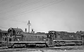 Image result for Federal Yellow 1956 Chesapeake and Ohio Railroad