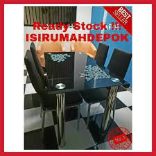 Maybe you would like to learn more about one of these? 1 Set Meja Makan Kaca 4 Kursi Set Modern Minimalis Terlaris Termurah Shopee Indonesia