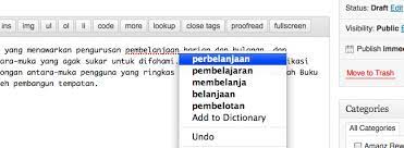 Alat kami menggunakan pembelajaran mesin dan pemrosesan bahasa semula jadi yang mendalam untuk memahami sifat sintaksis, leksikal, dan tekstual bahasa sehingga teks dapat ditulis semula sambil mengekalkan konteks yang betul. Semak Ejaan Bahasa Malaysia Anda Dengan Add On Myeja Untuk Firefox Amanz