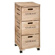 Garde meuble en cas de déménagement; Meuble De Rangement A Roulettes Avec 3 Tiroirs Facon Cagette Dessertes Chariots Pier Import