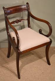 An Elegant Regency Mahogany Scroll Armchair Regency Furniture Furniture Living Room Sets Furniture