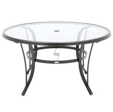 Hampton Bay Statesville 5 Piece Padded Sling Patio Dining Set With 53 In Glass Top Fcs70357cs St The Home Depot Patio Dining Set Dining Set Glass Top
