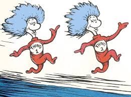 Thing One And Thing Two Dr Seuss Birthday Seuss Dr Seuss Costumes