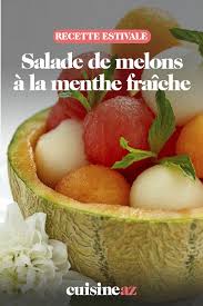 Salade De Melons A La Menthe Fraiche Recette Salade Melon Menthe Fraiche Recette Estivale