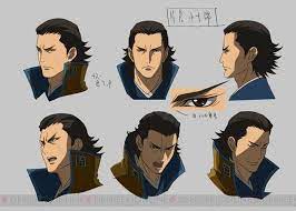 kojuuro sama from the newest sengoku basara anime slightly different from the first two series maybe a bit less basara concept art characters sengoku basara