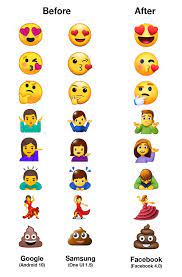 More than 100 new emojis were added to android 11 and ios 14 following a decision to do so by the unicode consortium, the guys in charge of deciding the characters to add to the unicode standard for consistency purposes. Emojipedia On Twitter Comparison Google Samsung And Facebook Emoji Designs