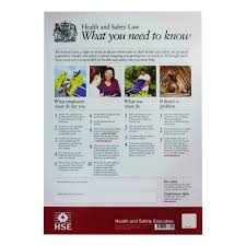 This poster must be posted in a conspicuous place where all employees will see it. Health And Safety Law Posters From Key Signs Uk