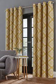 Buy Aztec Geo Lined Eyelet Curtains By Catherine Lansfield From The Next Uk Online Shop In 2021 Contemporary Decor Living Room Curtains Living Room Modern Pattern Curtains Living Room