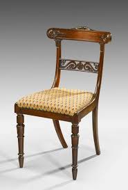Set Of Six Regency Mahogany Chairs Windsor House Antiques Chair Antique Chairs Neoclassical Furniture
