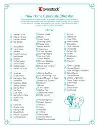 Essentials You Need To Get Settled In Your New Home Overstock Com New Home Essentials First Apartment Checklist New Home Checklist