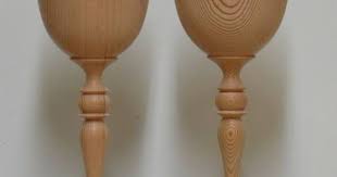 These Goblets Were Custom Made From Old Growth Douglas Fir That Was Once The Bow Sprit From Bc S Oldest Tall Ship Wood Turning Wood Turning Projects Wood Glass