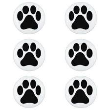 Black And White Paw Print Black And White Paw Print Button Covers Zazzle Com Met Afbeeldingen