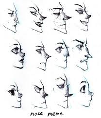 Face Draw Tutorial Cartoon Nose Drawing Art Reference Cartoon Noses