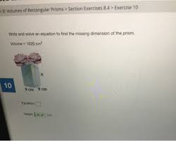 Finding the areas of each of the rectangles and squares of the net of a rectangular prism and adding up those areas gives the surface area or total surface area a rectangular prism or cuboid is formed by folding a net as shown −. 7 8 Volumes Of Rectangular Prisms Section Chegg Com