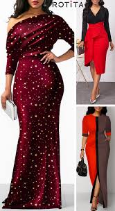 Black Friday Hot Sale Red Dresses Dresses Chitenge Dresses African Fashion Dresses