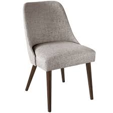The zuma orange dining side chair seat height is 18.5 no, the zuma grey dining side chair's finish will not be an exact match for the finish on the kara rectangle dining table. Skyline Furniture Mid Century Modern Dining Chair With Rounded Shape In Zuma Feather The Home Depot Canada