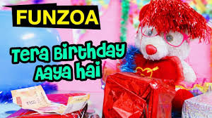 Happy Birthday Song For Friends Bollywood Tera Birthday Aaya Hai Funzoa Funny Hindi Birthday Song By Mimi Teddy With Images Birthday Songs Birthday Wishes Funny Birthday Wishes For Friend