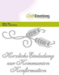 Stanzschablonen Deutsche Text Einladung Kommunion Konfirmation Ihr Www Hobby Crafts24 Eu De