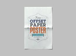 Download Offset Paper Poster Mockup Mockup World