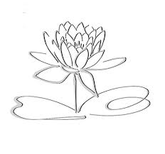 Black And White Lily Pad Clipart 