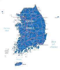 China (norte y oeste), corea del sur (sur). Mapa Politico Con Corea Del Sur Seul Capital De Las Fronteras Nacionales Ciudades Importantes Rios Y Lagos Ingles Etiquetado Y Descamacion Ilustracion Ilustraciones Vectoriales Clip Art Vectorizado Libre De Derechos Image 54727866