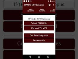 Select the mp3 in the common audio directory to convert voice memos to mp3. Opus To Mp3 Converter Apk