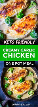 Creamy Garlic Chicken With Broccoli Delish Studio Recipe Creamy Garlic Chicken Creamy Chicken Dinner Recipe Easy Chicken Dinner Recipes
