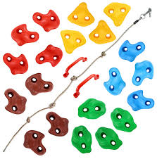 Maybe you would like to learn more about one of these? Topnew 20 Rock Climbing Holds For Kids Adult Climbing Rock Wall Grips With 2 Handles 5 9ft Knotted Rope For Indoor And Outdoor Playground Play Set Includes 2 Inch Mounting Hardware Buy