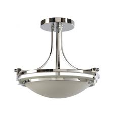 Detailed ceiling flush mount buying guide covering types, styles, materials, shades, bulbs. Salerno 3 Light Semi Flush Mount Light Chrome Salerno Ctc D408 Ch