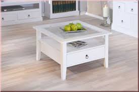 Beistelltisch couchtisch glasplatte eckig chrome marmor fuß weiß. Romantischer Couchtisch Aus Weissem Massivholz Mit Glasplatte Im Landhausstil Eh Moebel De