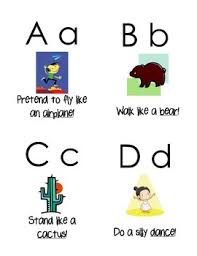 This abc order generator will sort word lists, numbers, or just about any mix of content info and it will handle all the. Preschool Alphabet Movement Cards By Azure Wilson Tpt