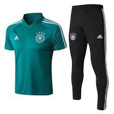 Germany National Football Team Die Mannschaft Adidas Polo Shirt And Pant Two Pieces Sets Casual Tops Tracksuit Swe Camisa De Futebol Camisas De Futebol Futebol