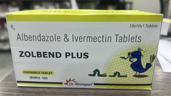 Zolbend Plus (Albendazole 400mg + Ivermectin 6mg) Chewable Tablets at ₹ 800/box | Bandy Plus Tablet in Anjangaon | ID: 2857568322473