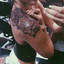 Underneath the disclosure a daze is envisioned with a heart amidst the post. Roses Tattoo From Shoulder Across Upper Back To Other Shoulder Want Rose Tattoos Tattoos Cool Tattoos