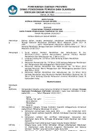 Semoga pos dari situs web cara dapodik berguna dan memberi manfaat. Top Pdf Contoh Format Sk Operator Sekolah 123dok Com