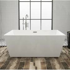 Find out how to install a bathtub drain in this article from howstuffworks. Kingston Brass Aqua Eden Square Acrylic 59 X 30 Freestanding Soaking Bathtub In 2021 Free Standing Bath Tub Soaking Bathtubs Bathroom Remodel Shower