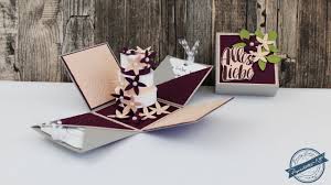 Explosionsbox basteln diy mit überraschungseffekt: Anleitung Explosionsbox Mit Torte Youtube