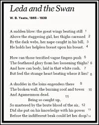 Greek Mythology Zeus And Leda Poetry Leda And The Swan By W B Yeats Yeats Poems Leda Poetry
