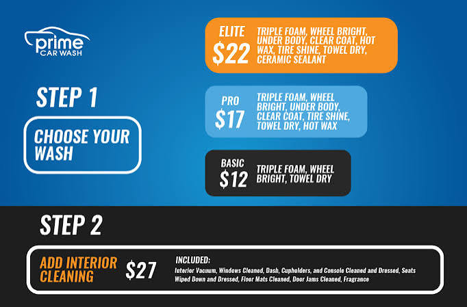Car wash services | Prime Car Wash Carmel