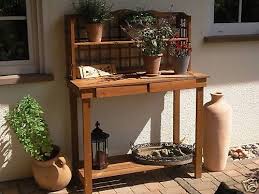 Pflanztisch Braun Gartentisch Grilltisch Gartenmobel Arbeitstisch Anrichte Grilltisch Arbeitstisch Gartenmobel