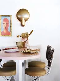 The Laid Back Nostalgia Of Burleigh Pavilion On Australia S Gold Coast Yatzer Gold Wall Sconce Pink Table Leather Dining Chairs