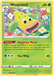 And even if your design skills are not good, rest assured, our application is easy for users, you can create artistic cards with no difficulty. Weepinbell Battle Styles 2 Pokemon Card