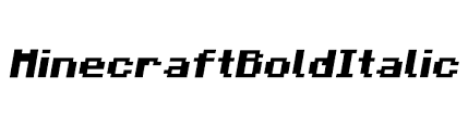 Different computer fonts have names, and you can identify them by their features. Minecraft Font Search