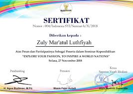 Maybe you would like to learn more about one of these? Kajian Ilmu Pengetahuan Contoh Sertifikat