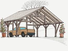 Perfect for shielding your favorite two vehicles, or. Timber Frame Carport Timber Frame Carport Kit