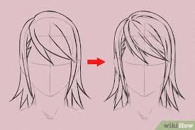 Basic shapes, guide lines and. How To Draw Anime Hair 14 Steps With Pictures Wikihow
