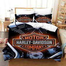 3d Harley Davidson Motorcycle Quilt Cover Set Bedding Set Duvet Cover Jessartdecoration Duvet Bedding Sets Quilt Cover Sets Soft Duvet Covers